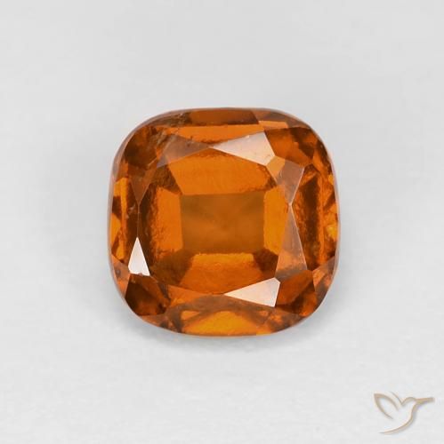 1.17ct Naturel Orange foncé Grenat Hessonite, Coussin, VS