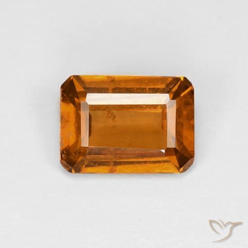 Grenat Hessonite Orange moyen naturelle Octogone / coupe Émeraude, 1.02 ct, VS