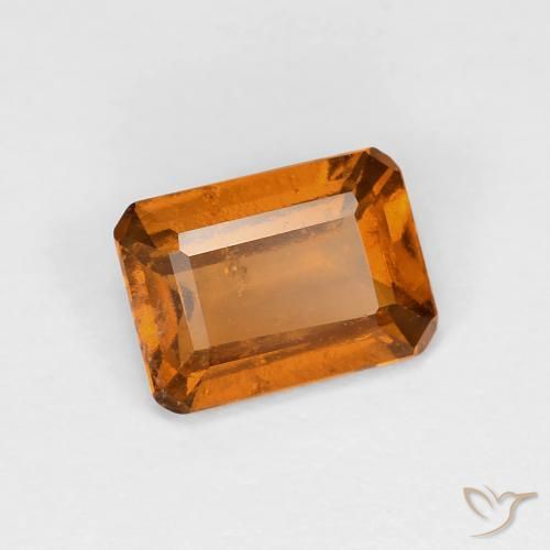 Grenat Hessonite Orange moyen naturelle Octogone / coupe Émeraude, 1.02 ct, VS