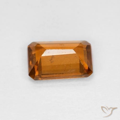 Grenat Hessonite Orange moyen naturelle Octogone / coupe Émeraude, 1.02 ct, VS
