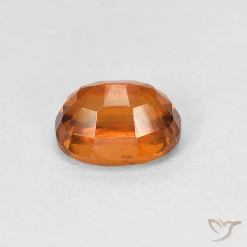 Grenat Hessonite Orange moyen naturelle ovale, 1.42 ct, VS