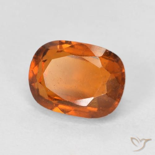 Grenat Hessonite Orange jaunâtre naturelle Coussin, 2.23 ct, VS