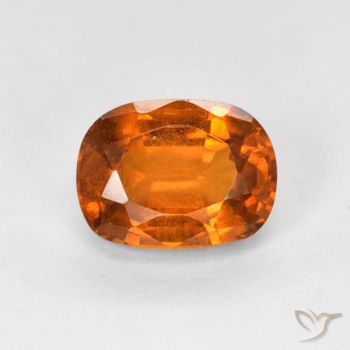 2.03ct Naturel Orange foncé Grenat Hessonite, Coussin, VS