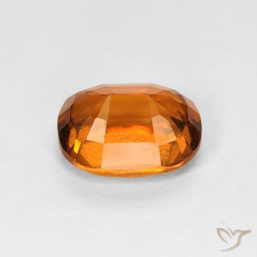 Grenat Hessonite Orange foncé naturelle Coussin, 2.03 ct, VS