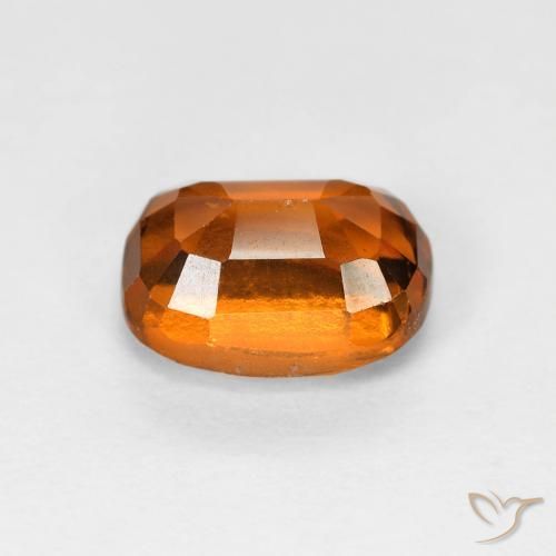 Grenat Hessonite Orange foncé naturelle Coussin, 2.08 ct, VS