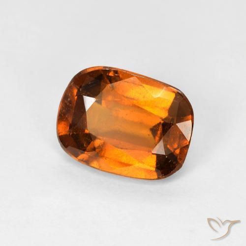 Grenat Hessonite Orange moyen naturelle Coussin, 1.58 ct, VS