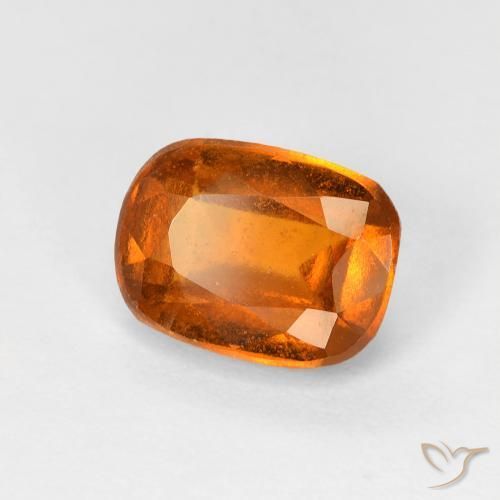 Grenat Hessonite Orange moyen naturelle Coussin, 2.04 ct, VS