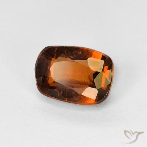 Grenat Hessonite Deep Orange - Brown naturelle Coussin, 1.49 ct, VS