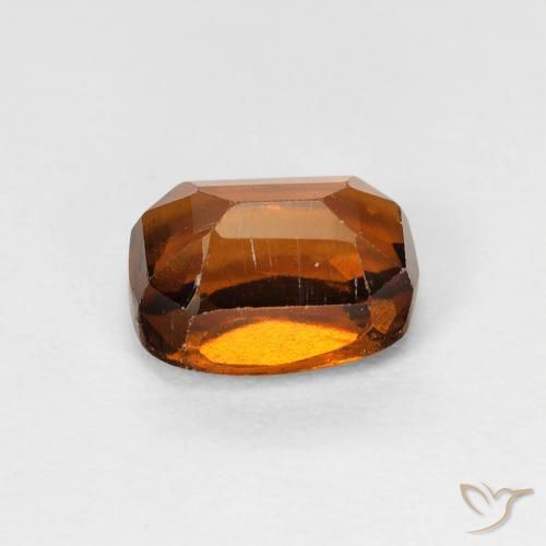 Grenat Hessonite Deep Orange - Brown naturelle Coussin, 1.49 ct, VS
