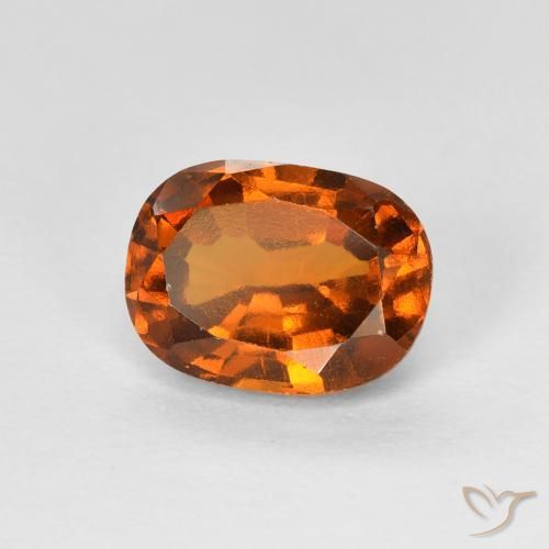 Grenat Hessonite Medium Dark-Orange naturelle Coussin, 1.73 ct, VS-SI