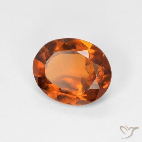 Grenat Hessonite Orange moyen naturelle ovale, 1.19 ct, VS