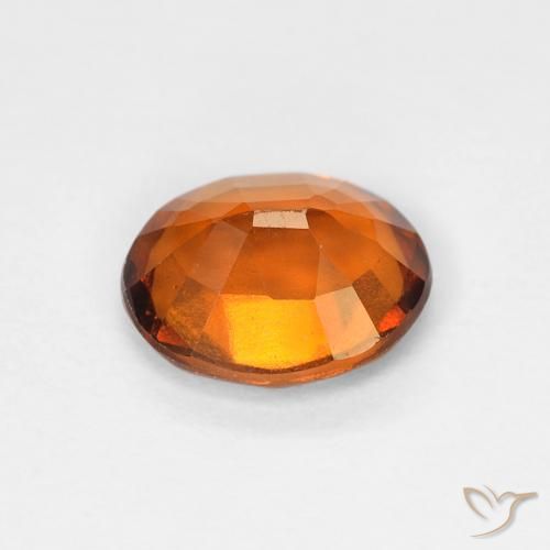 Grenat Hessonite Orange moyen naturelle ovale, 1.19 ct, VS