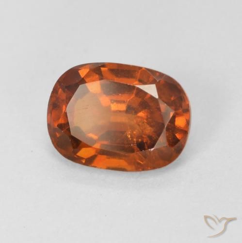 1.64ct Naturel Orange rougeâtre Grenat Hessonite, ovale, VS-SI