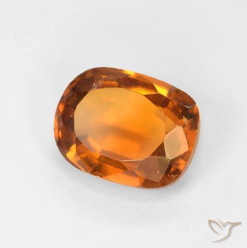 Grenat Hessonite Orange moyen naturelle Coussin, 1.74 ct, VS-SI