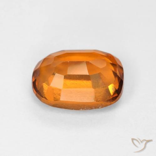 Grenat Hessonite Orange moyen naturelle Coussin, 1.74 ct, VS-SI