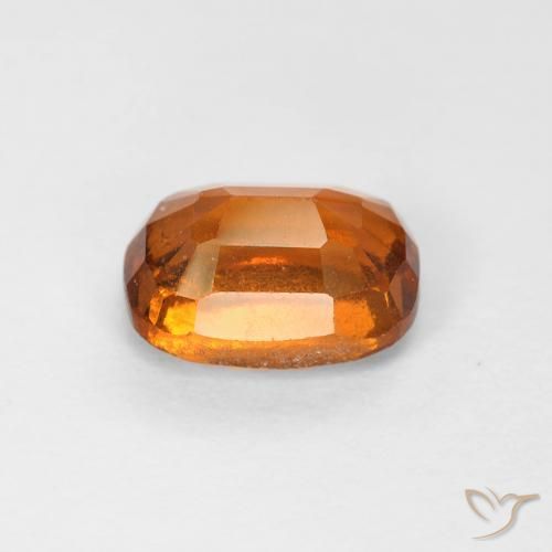 Grenat Hessonite Orange foncé naturelle Coussin, 1.34 ct, VS-SI