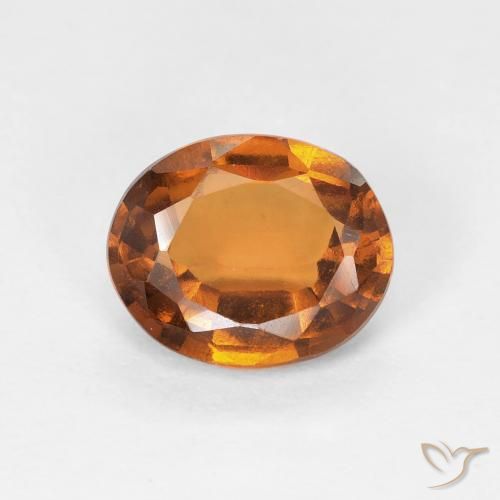 1.45ct Naturel Orange moyen Grenat Hessonite, ovale, VVS-VS