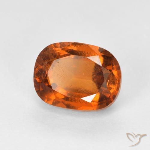 Grenat Hessonite Orange foncé naturelle Coussin, 2.27 ct, VS-SI