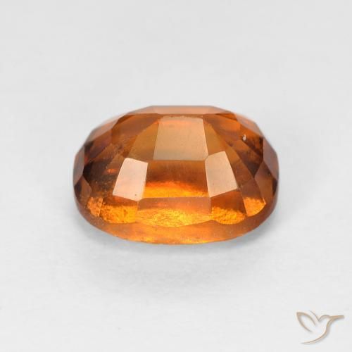 Grenat Hessonite Orange foncé naturelle Coussin, 2.27 ct, VS-SI