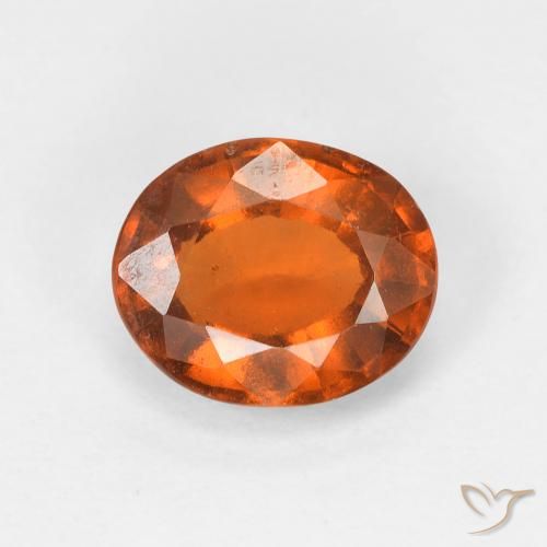 1.68ct Naturel Orange moyen Grenat Hessonite, ovale, VS