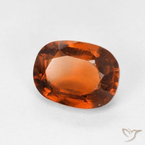 Grenat Hessonite Medium Dark-Orange naturelle Coussin, 2.10 ct, VS