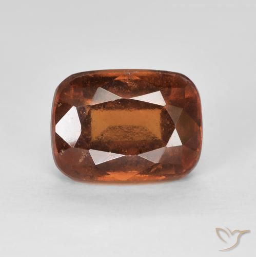 2.67ct Naturel Orange foncé Grenat Hessonite, Coussin, VVS-VS