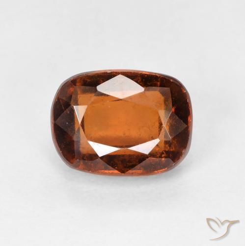 2.33ct Naturel Orange foncé Grenat Hessonite, Coussin, VVS-VS