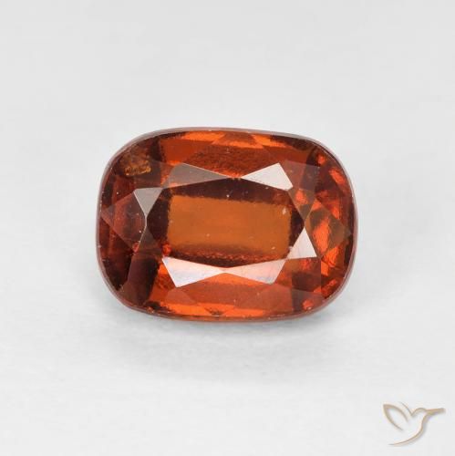 Grenat Hessonite Ambre orange naturelle Coussin, 2.16 ct, VVS-VS