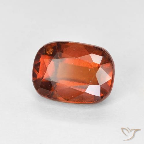 Grenat Hessonite Ambre orange naturelle Coussin, 2.16 ct, VVS-VS
