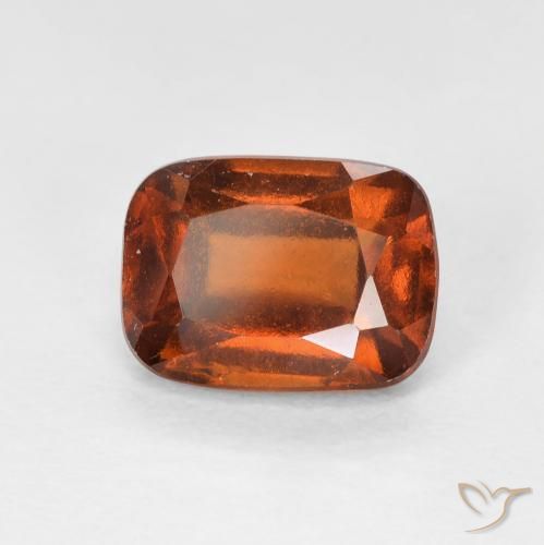 Grenat Hessonite Ambre orange naturelle Coussin, 2.14 ct, VS