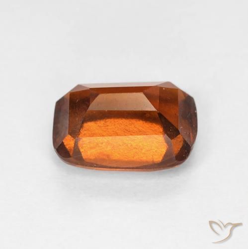 Grenat Hessonite Ambre orange naturelle Coussin, 2.14 ct, VS