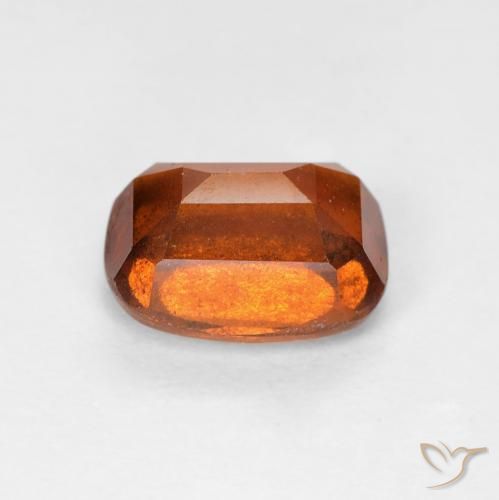 Grenat Hessonite Ambre orange naturelle Coussin, 2.08 ct, VS