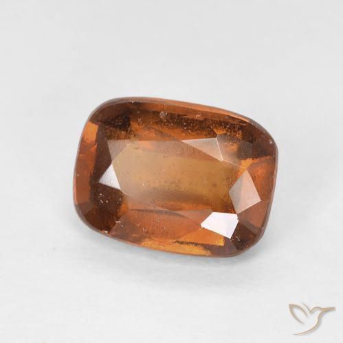 Grenat Hessonite Ambre orange naturelle Coussin, 2.00 ct, VS