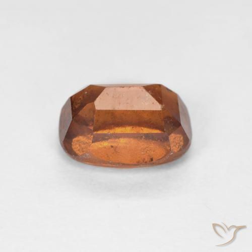 Grenat Hessonite Ambre orange naturelle Coussin, 1.31 ct, VS