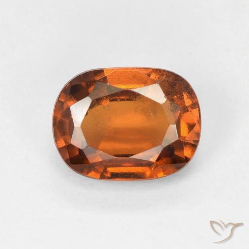 Grenat Hessonite Orange terreux naturelle Coussin, 1.69 ct, VVS-VS