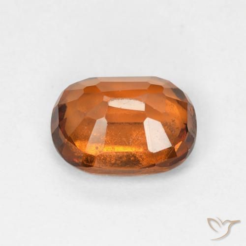 Grenat Hessonite Orange terreux naturelle Coussin, 1.69 ct, VVS-VS