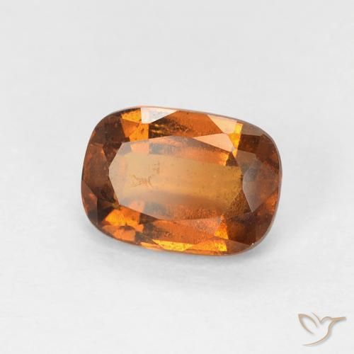 Grenat Hessonite Orange moyen naturelle Coussin, 1.14 ct, VVS-VS