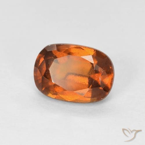 Grenat Hessonite Orange moyen naturelle Coussin, 1.15 ct, VVS-VS