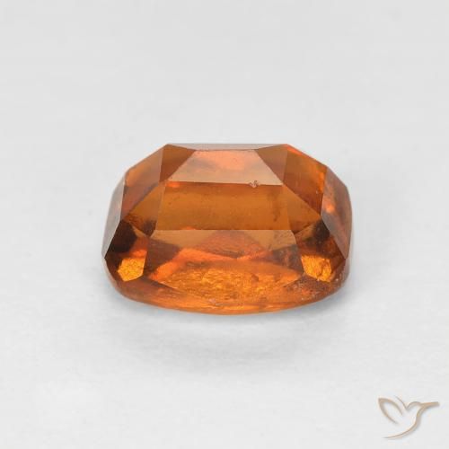 Grenat Hessonite Orange moyen naturelle Coussin, 1.57 ct, VVS-VS