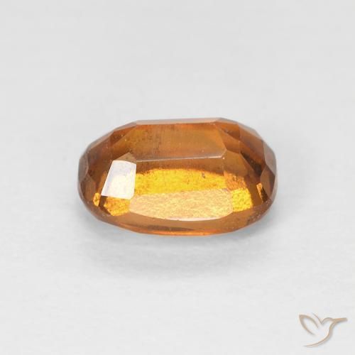 Grenat Hessonite Orange jaunâtre naturelle Coussin, 1.26 ct, VVS-VS