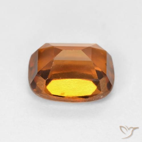 Grenat Hessonite Orange foncé naturelle Coussin, 2.20 ct, VVS-VS