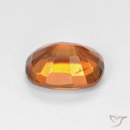 Grenat Hessonite Orange foncé naturelle Coussin, 1.78 ct, VVS-VS