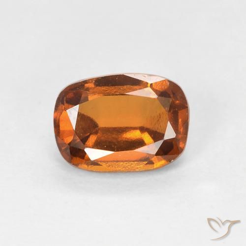 1.08ct Naturel Orange jaunâtre Grenat Hessonite, Coussin, VVS-VS