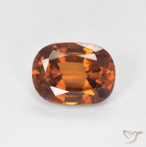 Grenat Hessonite Orange moyen naturelle Coussin, 1.84 ct, VVS-VS