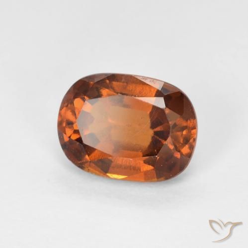 Grenat Hessonite Orange moyen naturelle Coussin, 1.84 ct, VVS-VS