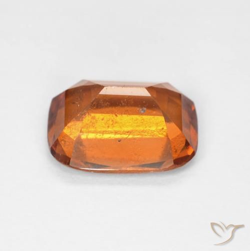Grenat Hessonite Medium Dark-Orange naturelle Coussin, 2.28 ct, VS