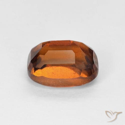 Grenat Hessonite Orange foncé naturelle Coussin, 1.44 ct, VS