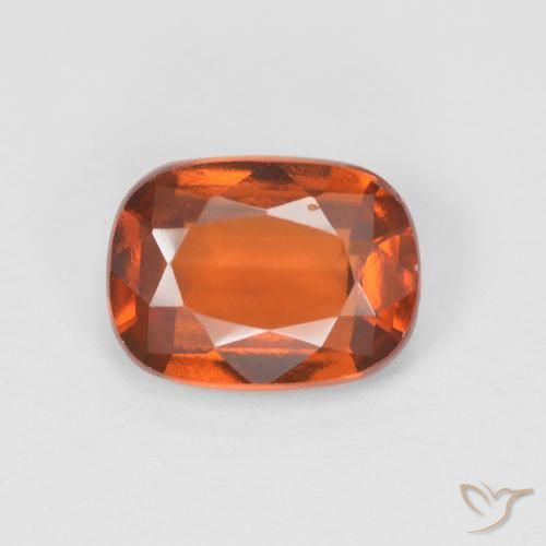 Grenat Hessonite Orange moyen naturelle Coussin, 1.58 ct, VS-SI