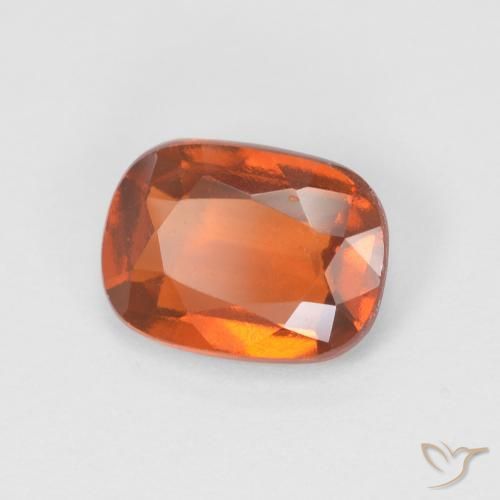 Grenat Hessonite Orange moyen naturelle Coussin, 1.58 ct, VS-SI