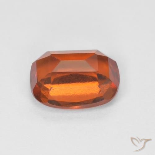 Grenat Hessonite Orange rougeâtre naturelle Coussin, 1.90 ct, VS-SI